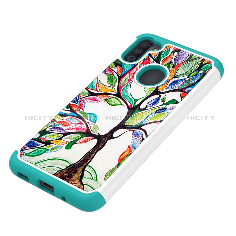 Funda Bumper Silicona y Plastico Carcasa Frontal y Trasera 360 Grados JX1 para Samsung Galaxy A11