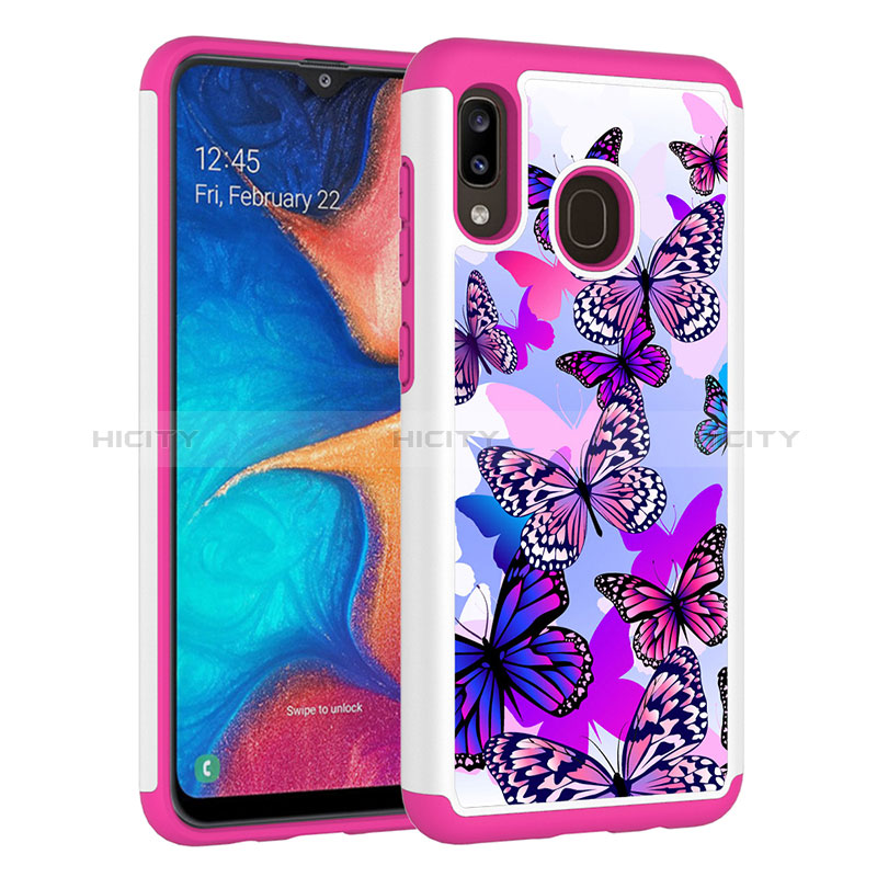 Funda Bumper Silicona y Plastico Carcasa Frontal y Trasera 360 Grados JX1 para Samsung Galaxy A30