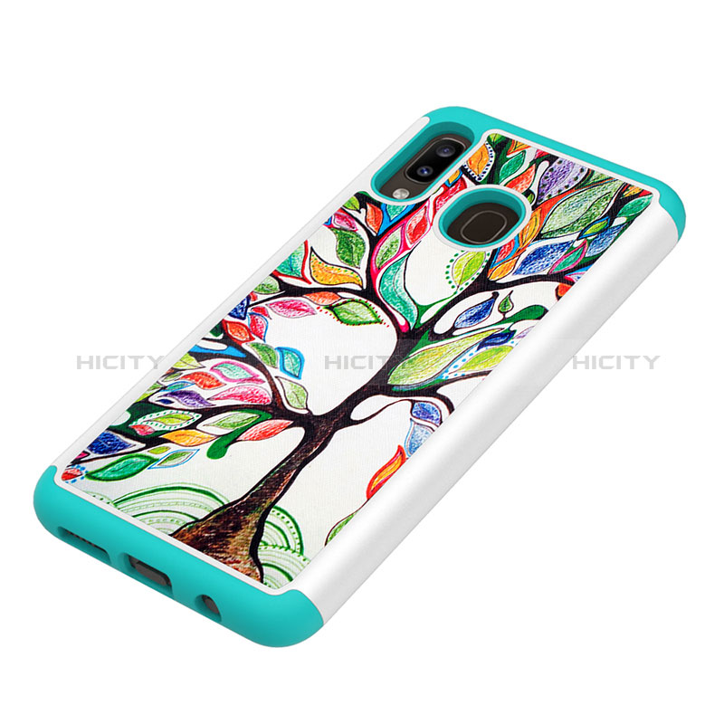 Funda Bumper Silicona y Plastico Carcasa Frontal y Trasera 360 Grados JX1 para Samsung Galaxy A30