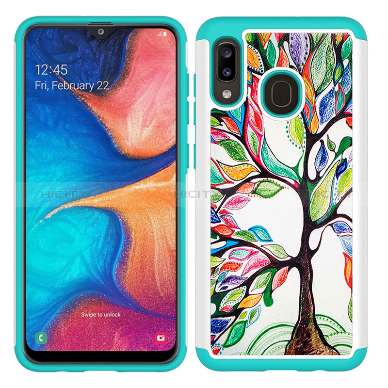 Funda Bumper Silicona y Plastico Carcasa Frontal y Trasera 360 Grados JX1 para Samsung Galaxy A30