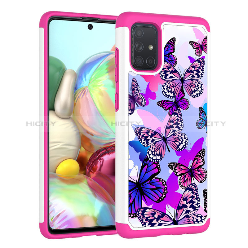 Funda Bumper Silicona y Plastico Carcasa Frontal y Trasera 360 Grados JX1 para Samsung Galaxy A71 4G A715