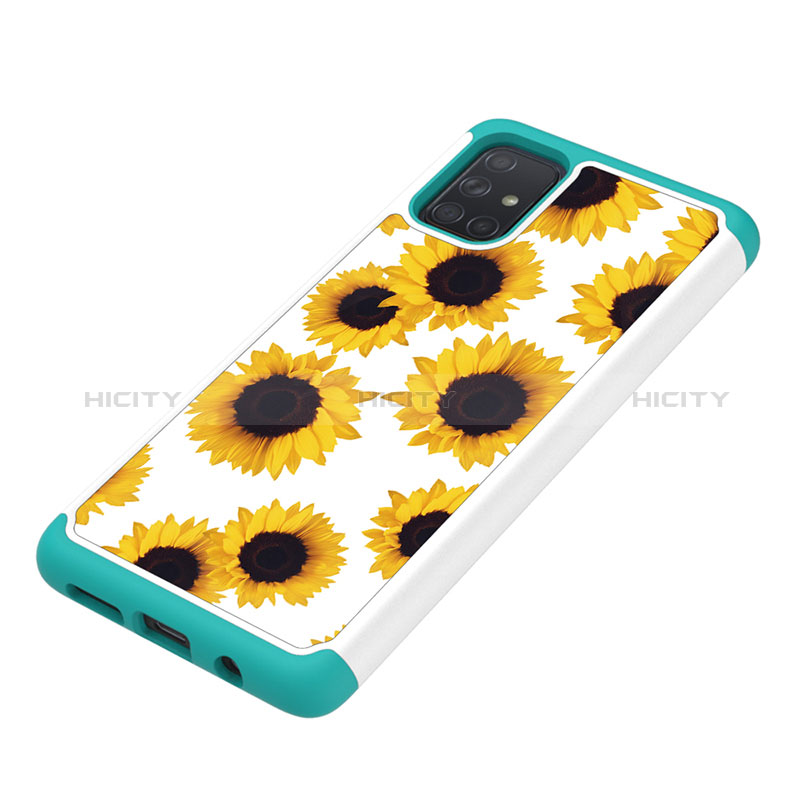 Funda Bumper Silicona y Plastico Carcasa Frontal y Trasera 360 Grados JX1 para Samsung Galaxy A71 4G A715