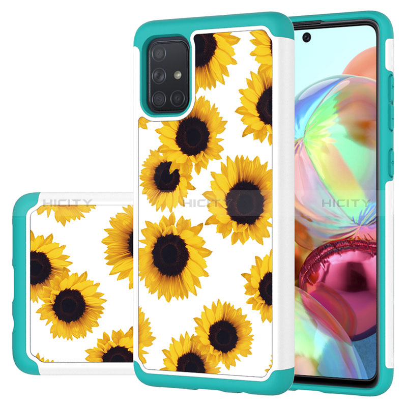 Funda Bumper Silicona y Plastico Carcasa Frontal y Trasera 360 Grados JX1 para Samsung Galaxy A71 4G A715