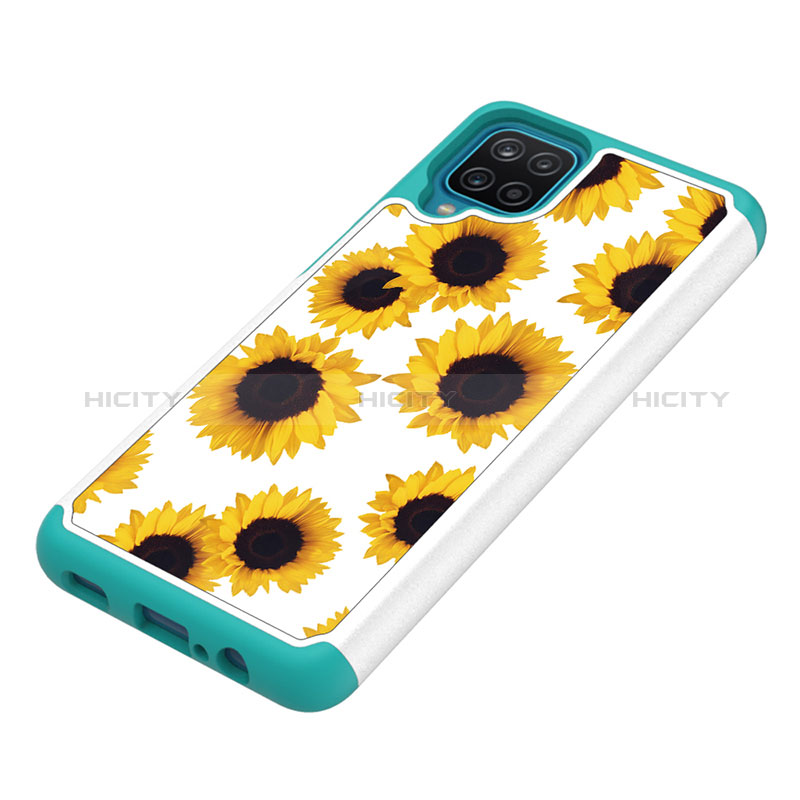 Funda Bumper Silicona y Plastico Carcasa Frontal y Trasera 360 Grados JX1 para Samsung Galaxy M12