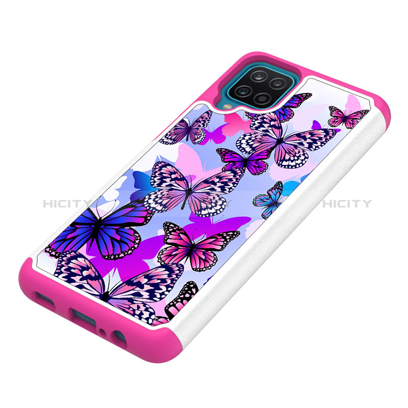 Funda Bumper Silicona y Plastico Carcasa Frontal y Trasera 360 Grados JX1 para Samsung Galaxy M12