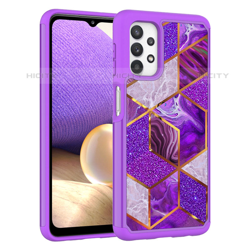 Funda Bumper Silicona y Plastico Carcasa Frontal y Trasera 360 Grados JX1 para Samsung Galaxy M32 5G