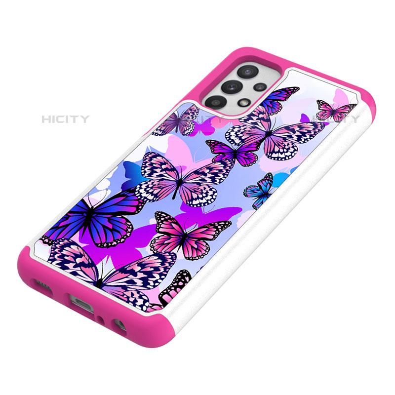 Funda Bumper Silicona y Plastico Carcasa Frontal y Trasera 360 Grados JX1 para Samsung Galaxy M32 5G