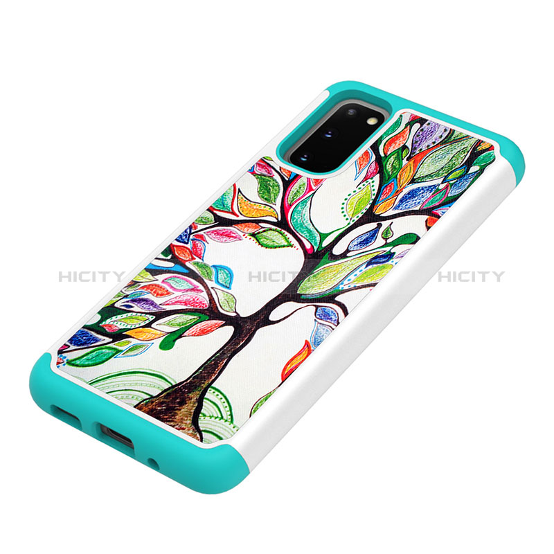 Funda Bumper Silicona y Plastico Carcasa Frontal y Trasera 360 Grados JX1 para Samsung Galaxy S20 5G