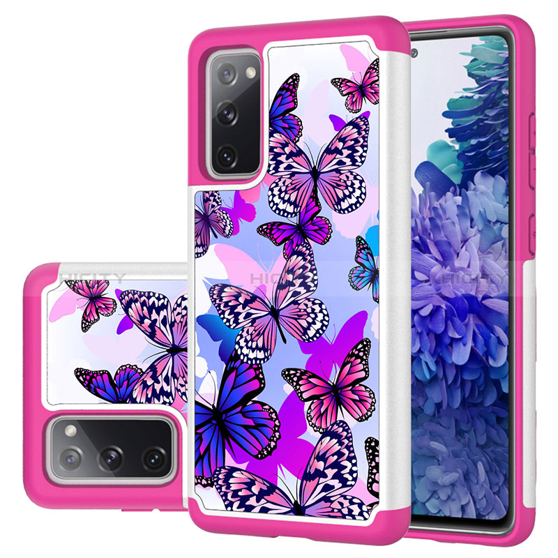 Funda Bumper Silicona y Plastico Carcasa Frontal y Trasera 360 Grados JX1 para Samsung Galaxy S20 FE (2022) 5G