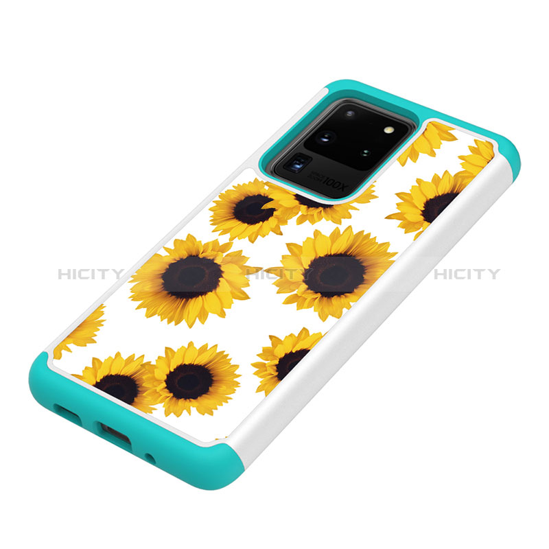 Funda Bumper Silicona y Plastico Carcasa Frontal y Trasera 360 Grados JX1 para Samsung Galaxy S20 Ultra 5G