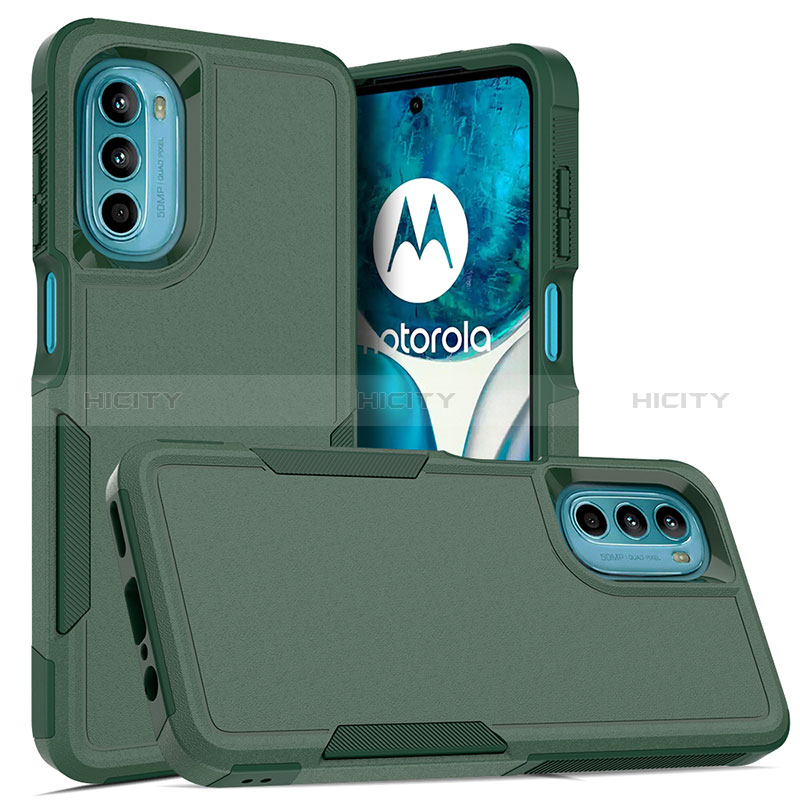 Funda Bumper Silicona y Plastico Carcasa Frontal y Trasera 360 Grados MQ1 para Motorola Moto G82 5G