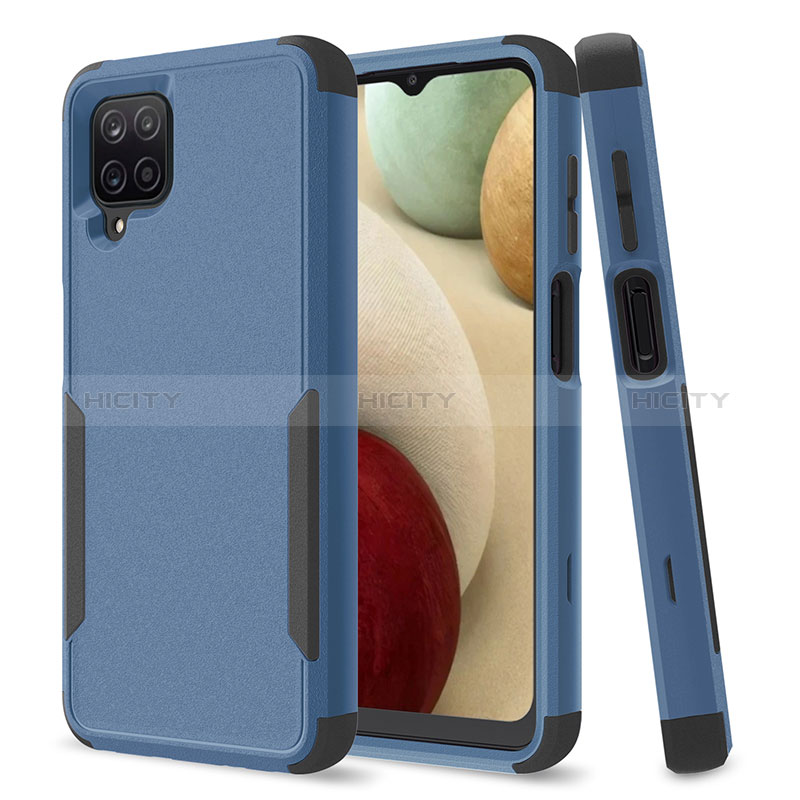 Funda Bumper Silicona y Plastico Carcasa Frontal y Trasera 360 Grados MQ1 para Samsung Galaxy A12 5G