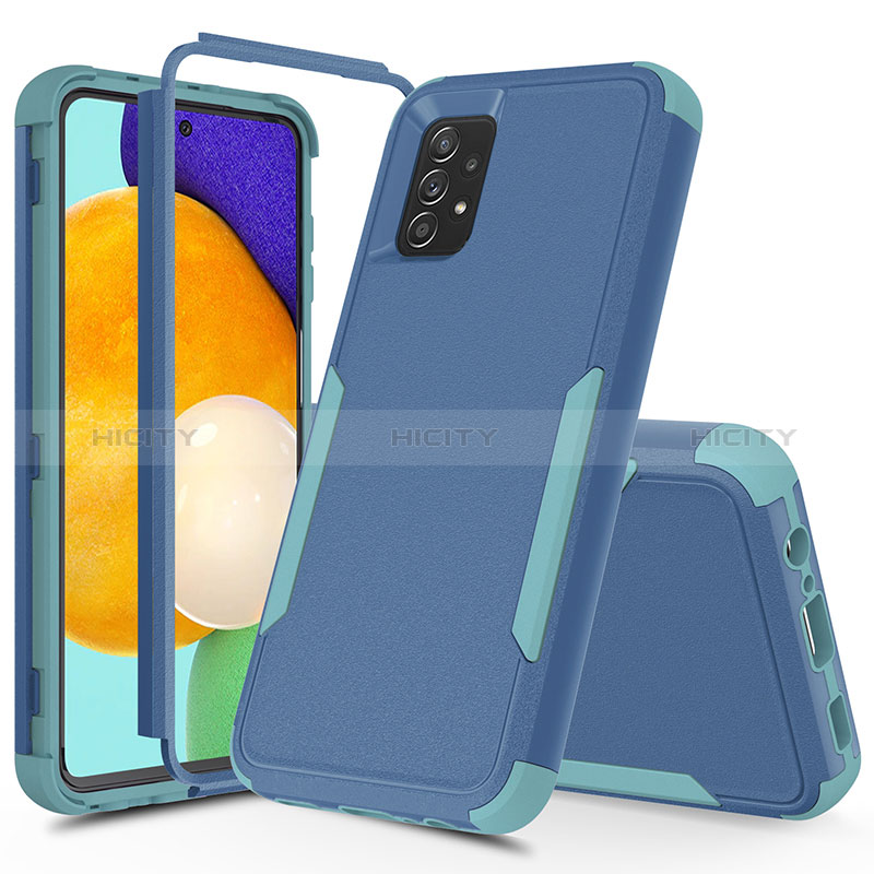 Funda Bumper Silicona y Plastico Carcasa Frontal y Trasera 360 Grados MQ1 para Samsung Galaxy A52s 5G