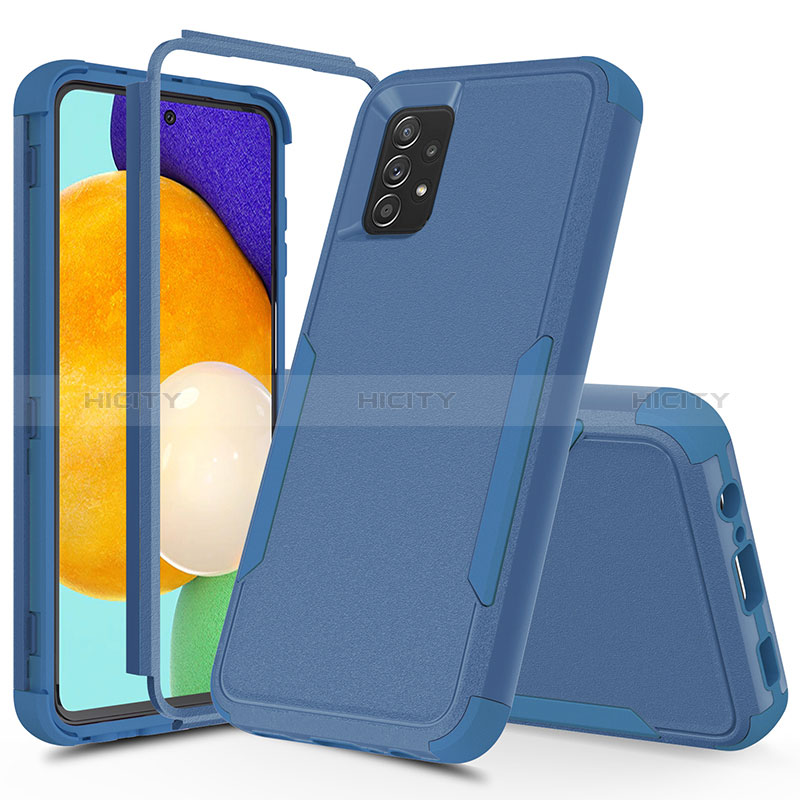 Funda Bumper Silicona y Plastico Carcasa Frontal y Trasera 360 Grados MQ1 para Samsung Galaxy A52s 5G