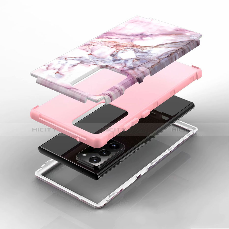 Funda Bumper Silicona y Plastico Carcasa Frontal y Trasera 360 Grados N02 para Samsung Galaxy Note 20 Ultra 5G