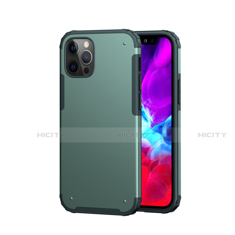 Funda Bumper Silicona y Plastico Carcasa Frontal y Trasera 360 Grados para Apple iPhone 12 Pro