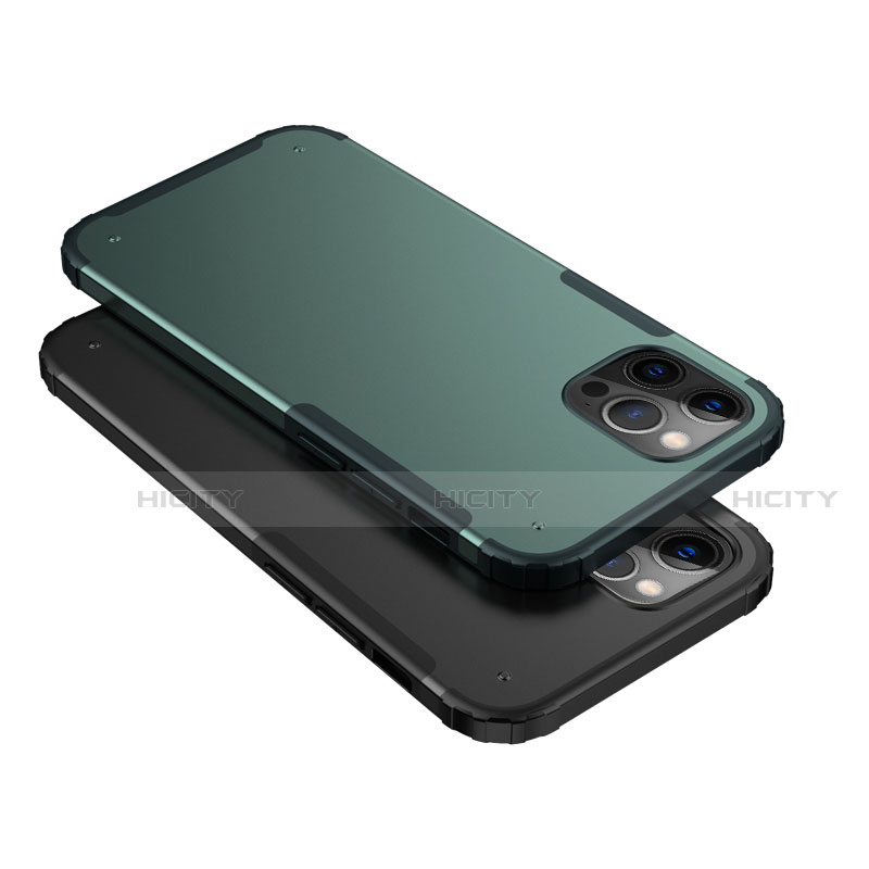 Funda Bumper Silicona y Plastico Carcasa Frontal y Trasera 360 Grados para Apple iPhone 12 Pro Max