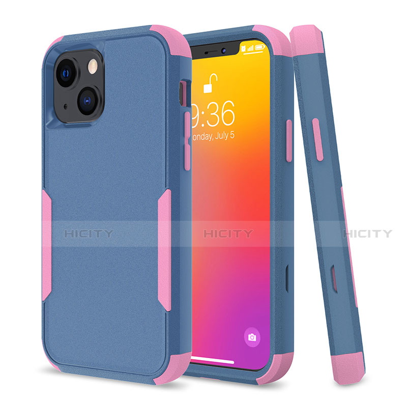 Funda Bumper Silicona y Plastico Carcasa Frontal y Trasera 360 Grados para Apple iPhone 13 Mini Multicolor