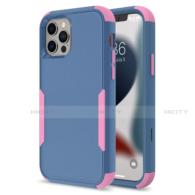 Funda Bumper Silicona y Plastico Carcasa Frontal y Trasera 360 Grados para Apple iPhone 13 Pro