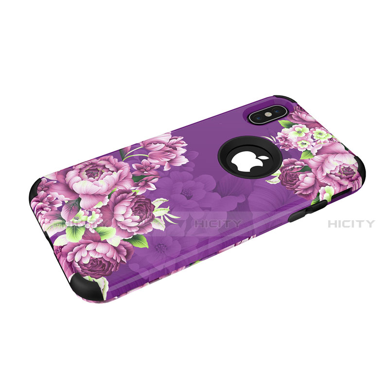 Funda Bumper Silicona y Plastico Carcasa Frontal y Trasera 360 Grados para Apple iPhone Xs