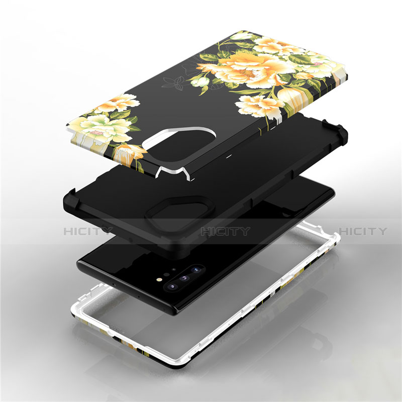 Funda Bumper Silicona y Plastico Carcasa Frontal y Trasera 360 Grados para Samsung Galaxy Note 10 Plus 5G