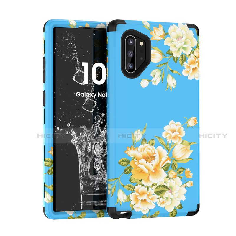 Funda Bumper Silicona y Plastico Carcasa Frontal y Trasera 360 Grados para Samsung Galaxy Note 10 Plus