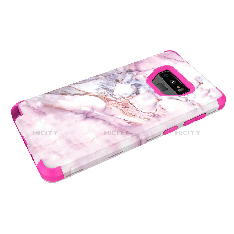 Funda Bumper Silicona y Plastico Carcasa Frontal y Trasera 360 Grados para Samsung Galaxy Note 9