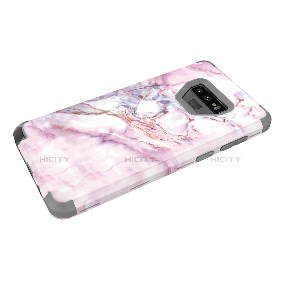 Funda Bumper Silicona y Plastico Carcasa Frontal y Trasera 360 Grados para Samsung Galaxy Note 9