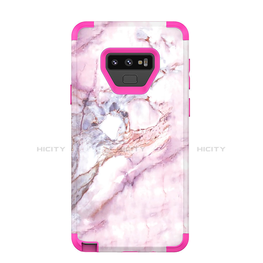 Funda Bumper Silicona y Plastico Carcasa Frontal y Trasera 360 Grados para Samsung Galaxy Note 9