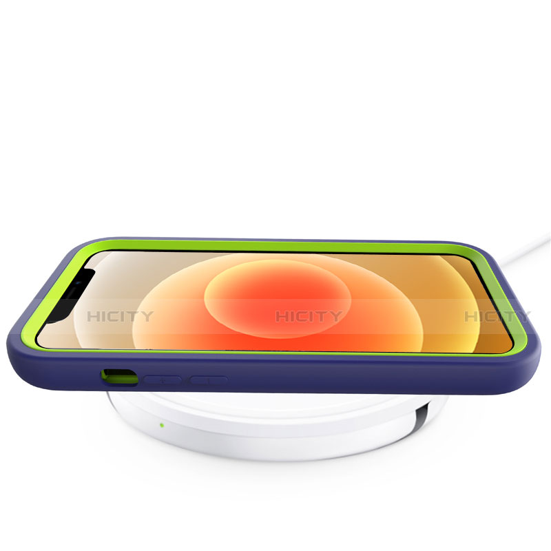 Funda Bumper Silicona y Plastico Carcasa Frontal y Trasera 360 Grados R01 para Apple iPhone 12