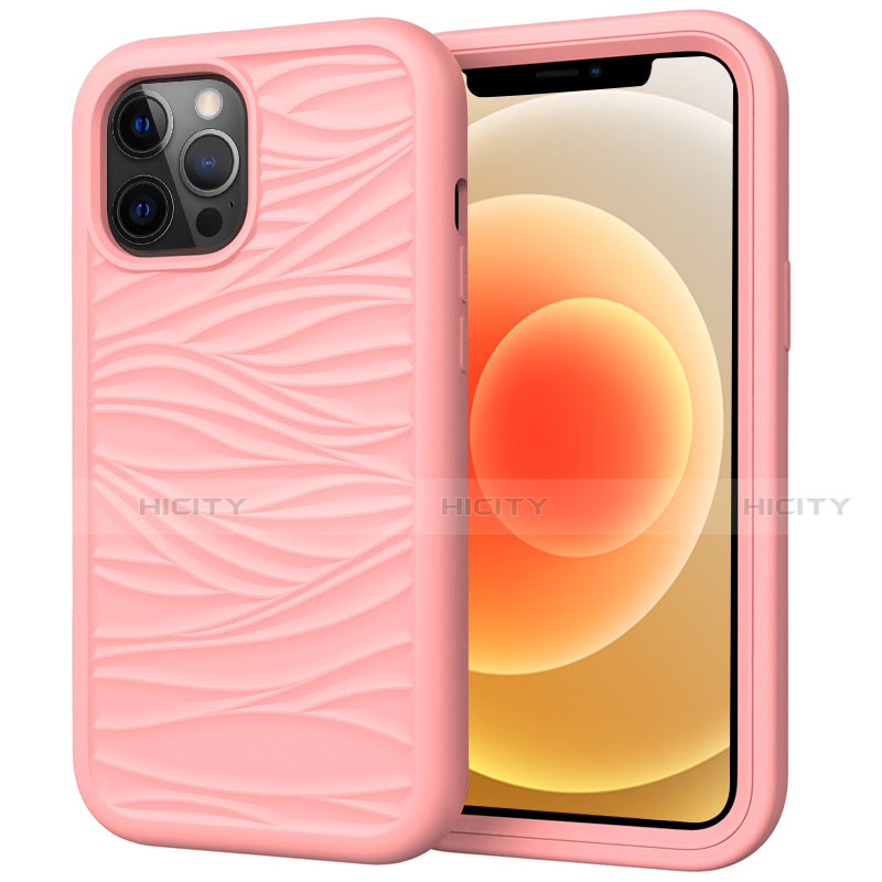 Funda Bumper Silicona y Plastico Carcasa Frontal y Trasera 360 Grados R01 para Apple iPhone 12 Pro