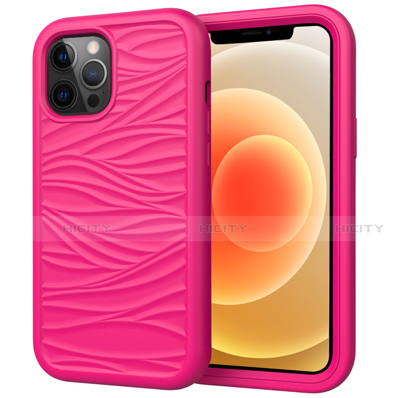 Funda Bumper Silicona y Plastico Carcasa Frontal y Trasera 360 Grados R01 para Apple iPhone 12 Pro Max