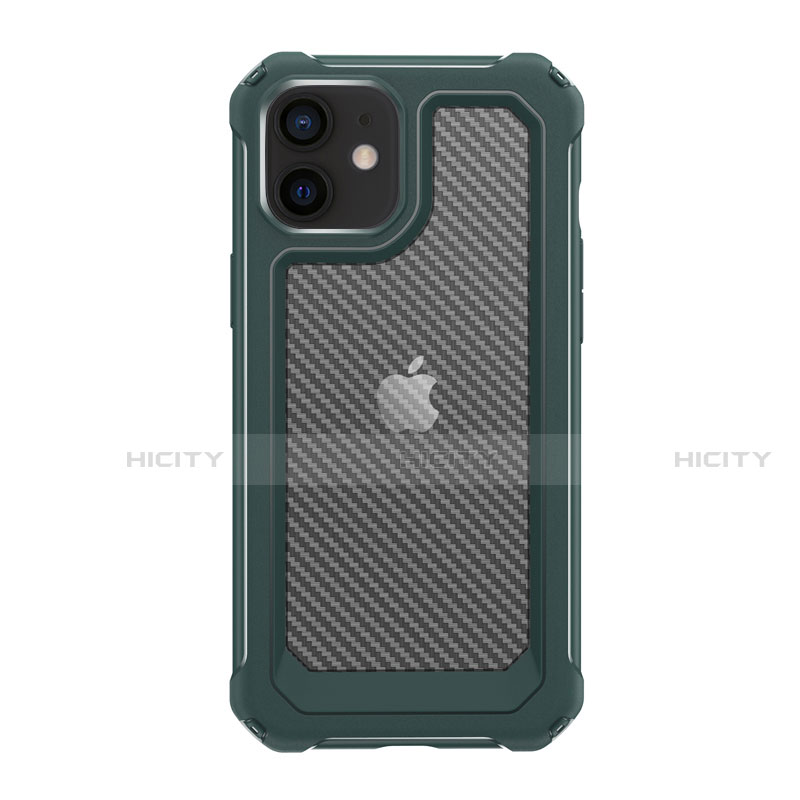 Funda Bumper Silicona y Plastico Carcasa Frontal y Trasera 360 Grados R02 para Apple iPhone 12 Mini