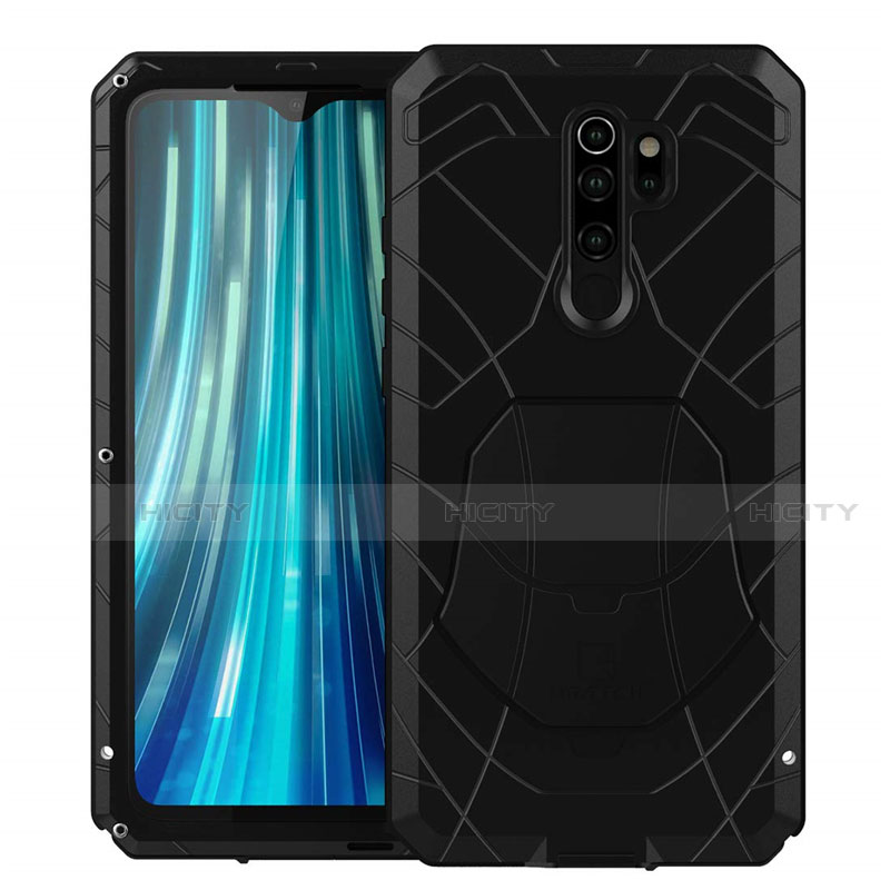 Funda Bumper Silicona y Plastico Carcasa Frontal y Trasera 360 Grados R02 para Xiaomi Redmi Note 8 Pro Negro