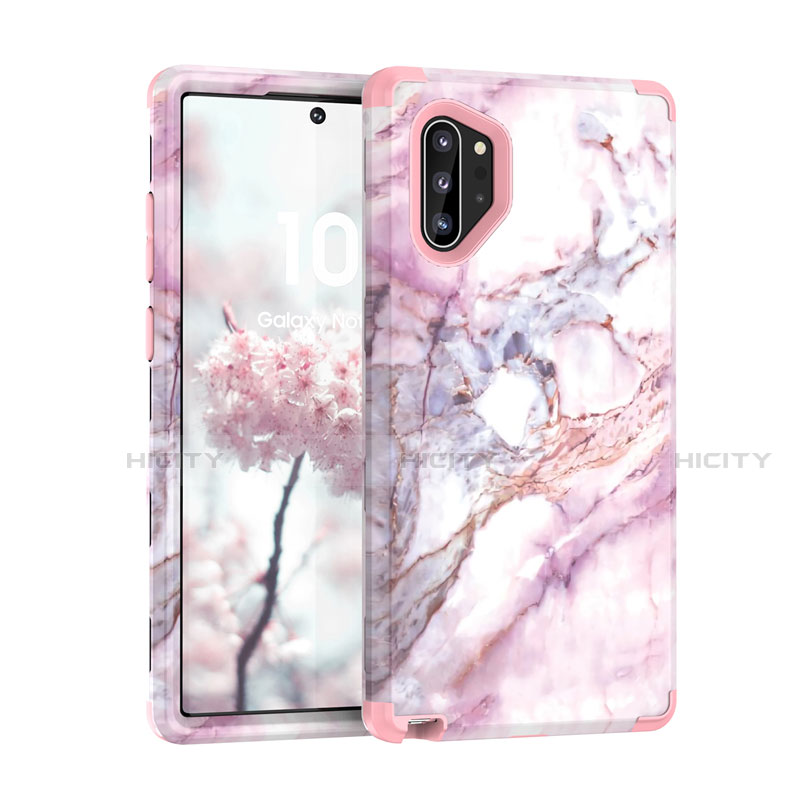 Funda Bumper Silicona y Plastico Carcasa Frontal y Trasera 360 Grados U01 para Samsung Galaxy Note 10 Plus