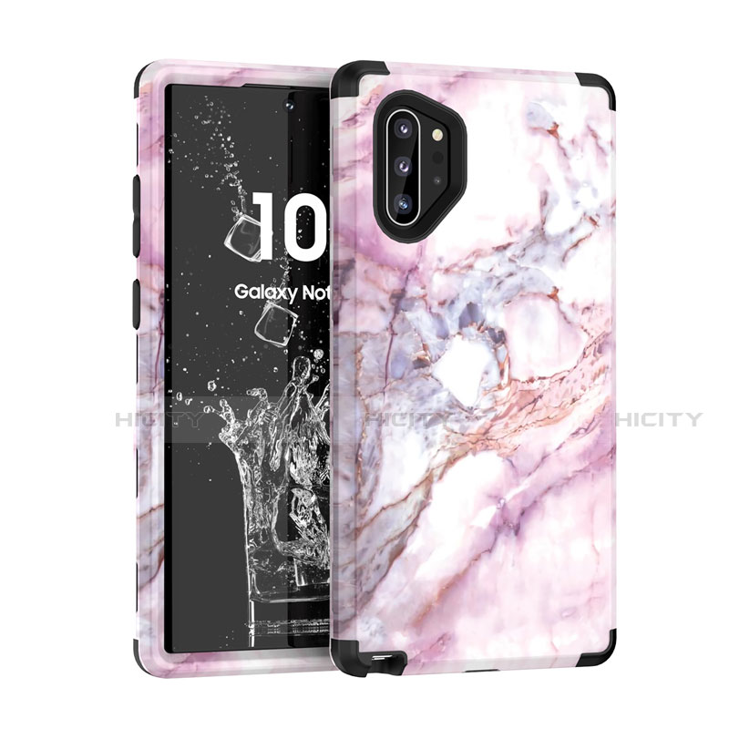 Funda Bumper Silicona y Plastico Carcasa Frontal y Trasera 360 Grados U01 para Samsung Galaxy Note 10 Plus 5G