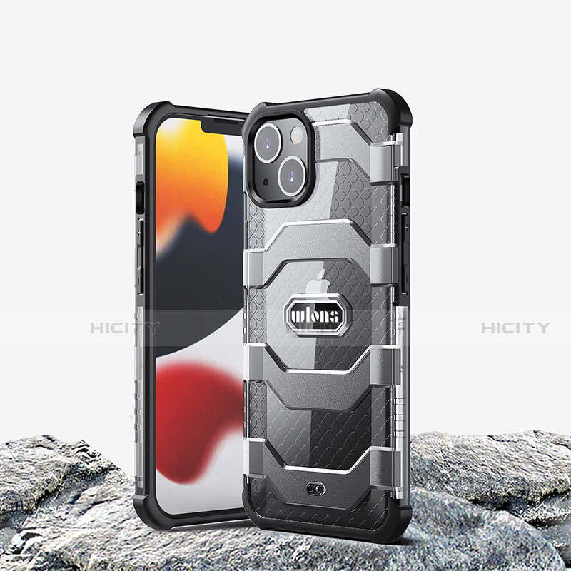 Funda Bumper Silicona y Plastico Carcasa Frontal y Trasera 360 Grados U02 para Apple iPhone 13