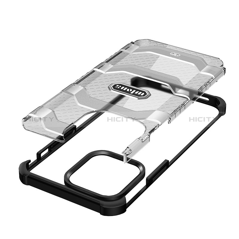 Funda Bumper Silicona y Plastico Carcasa Frontal y Trasera 360 Grados U02 para Apple iPhone 14 Pro