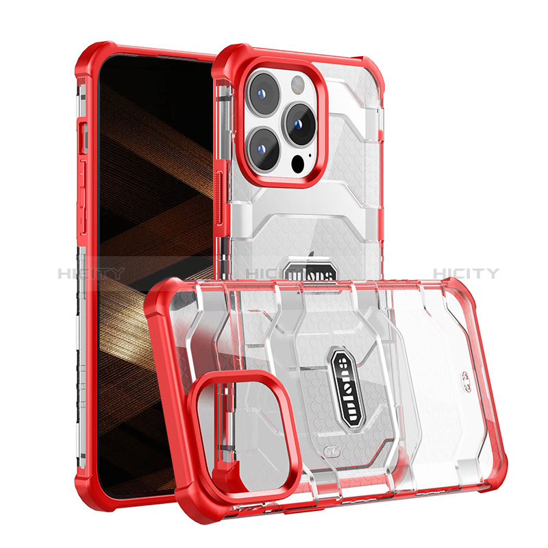 Funda Bumper Silicona y Plastico Carcasa Frontal y Trasera 360 Grados U03 para Apple iPhone 14 Pro