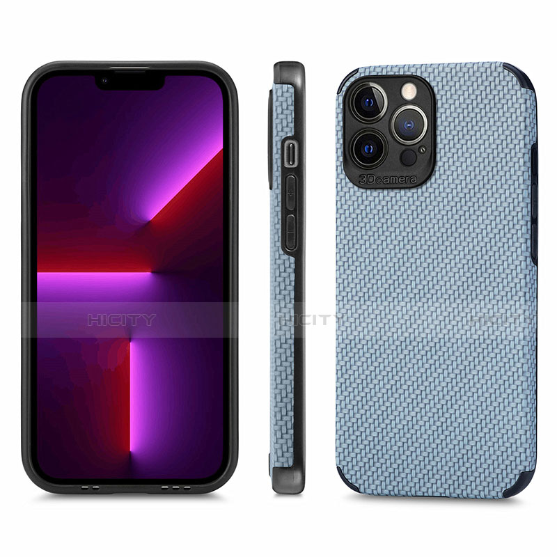 Funda Bumper Silicona y Plastico Carcasa Frontal y Trasera 360 Grados U04 para Apple iPhone 13 Pro Max