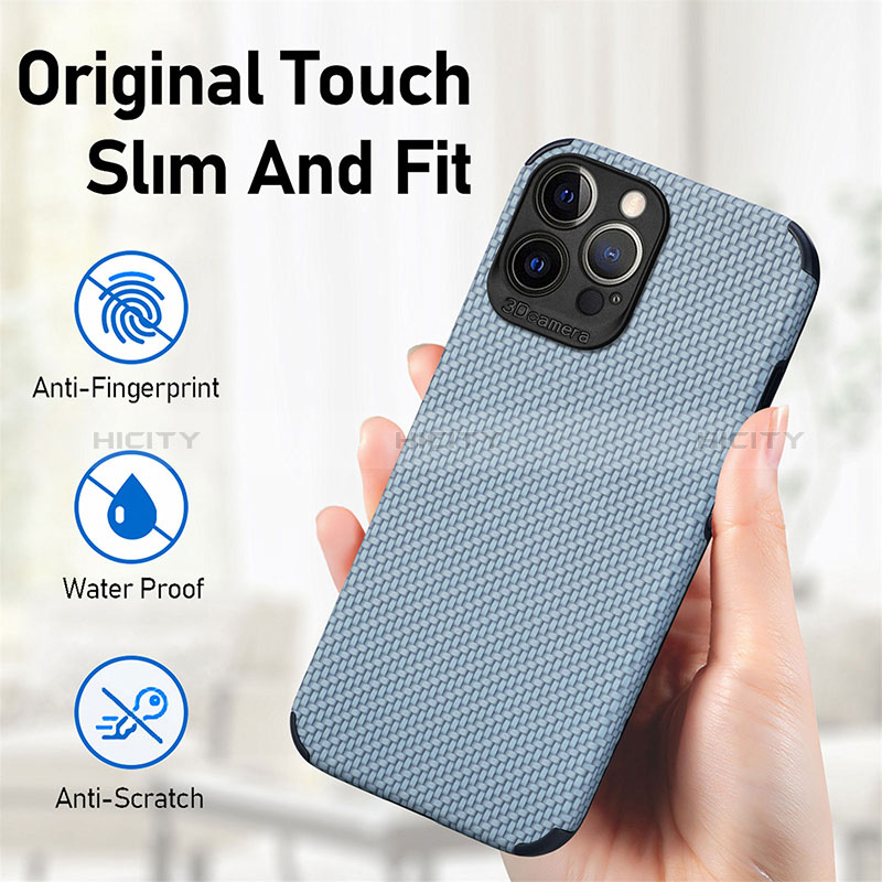 Funda Bumper Silicona y Plastico Carcasa Frontal y Trasera 360 Grados U04 para Apple iPhone 14 Pro