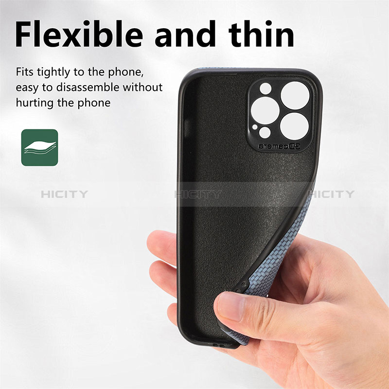 Funda Bumper Silicona y Plastico Carcasa Frontal y Trasera 360 Grados U04 para Apple iPhone 14 Pro Max