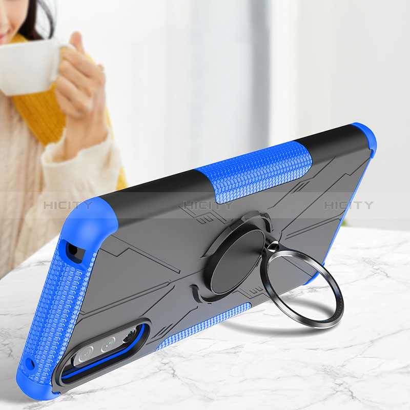 Funda Bumper Silicona y Plastico Mate Carcasa con Magnetico Anillo de dedo Soporte JX1 para Sony Xperia 10 III