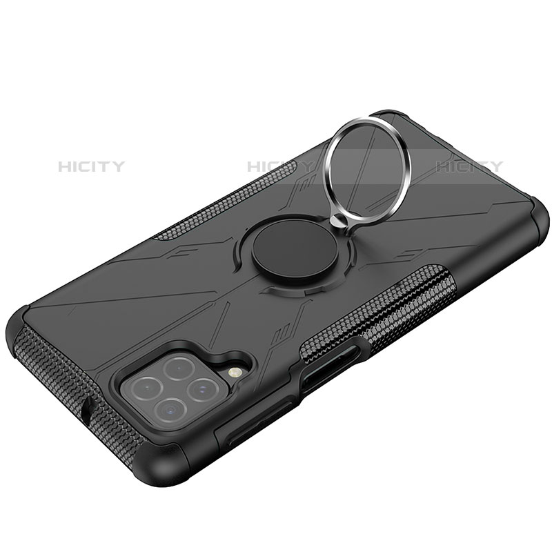 Funda Bumper Silicona y Plastico Mate Carcasa con Magnetico Anillo de dedo Soporte JX2 para Samsung Galaxy M62 4G