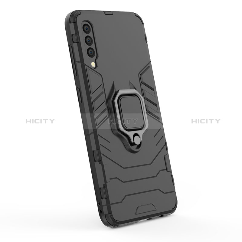 Funda Bumper Silicona y Plastico Mate Carcasa con Magnetico Anillo de dedo Soporte KC2 para Samsung Galaxy A50S