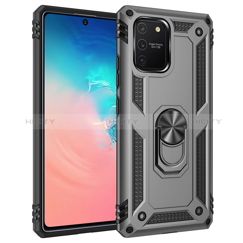 Funda Bumper Silicona y Plastico Mate Carcasa con Magnetico Anillo de dedo Soporte MQ3 para Samsung Galaxy M80S