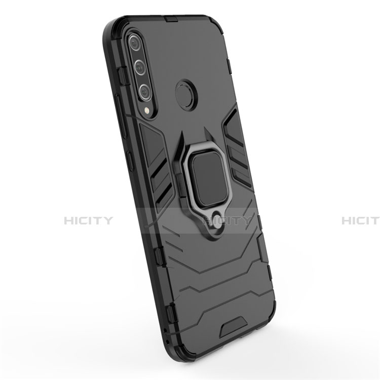 Funda Bumper Silicona y Plastico Mate Carcasa con Magnetico Anillo de dedo Soporte para Huawei Honor 9C