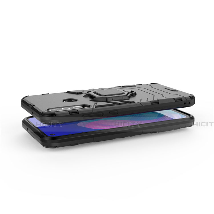 Funda Bumper Silicona y Plastico Mate Carcasa con Magnetico Anillo de dedo Soporte para Huawei P40 Lite E