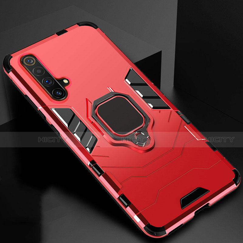 Funda Bumper Silicona y Plastico Mate Carcasa con Magnetico Anillo de dedo Soporte para Realme X3