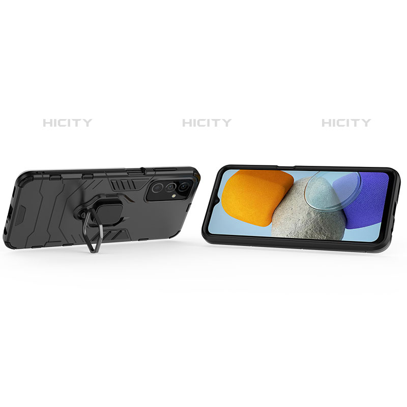 Funda Bumper Silicona y Plastico Mate Carcasa con Magnetico Anillo de dedo Soporte para Samsung Galaxy M23 5G